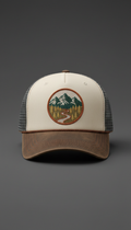 Embroidered Trucker Hat With Patch