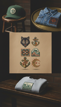 Hand-Drawn Bar Graphic Patch Set